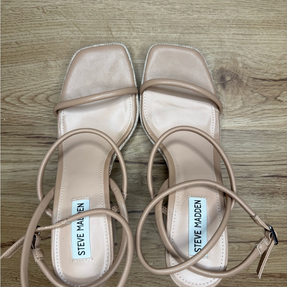 Steve Madden Nude Strappy Heels
